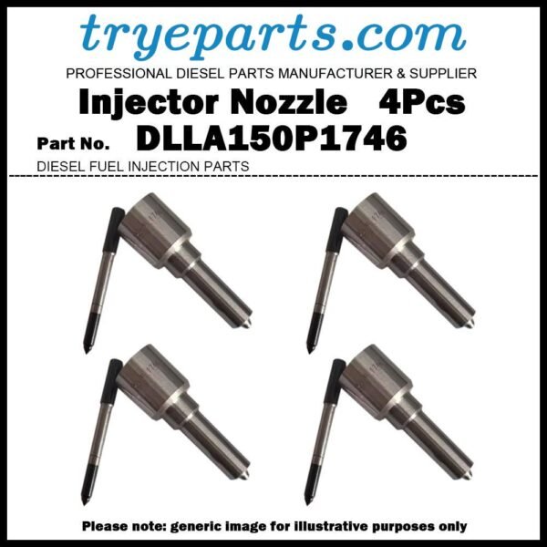 4Pcs Diesel Fuel Injector Nozzle Tip DLLA150P1746 0433172068 for Mitsubishi Fuso Caner Rosa 4.9L 4M50 4M50-TE 0445120090 0986435634 ME227600 ME225190