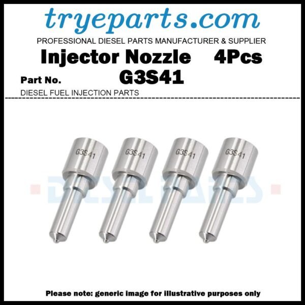 4Pcs Diesel Fuel Injector Nozzle G3S41 for HINO Dutro TOYOTA COASTER DYNA TOYOACE / Engine Hino N04C / Fuel Injector 295050-0760 23670-E0380 23670-E9250 23670-E9260