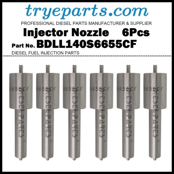 6Pcs Diesel Fuel Injector Injection Nozzle Tip BDLL140S6655 DLL140S64F BDLL140S6655CF 5621702 15451-5361-1 for Fiat CASE IH Allis Chalmers 5040 5045 5050