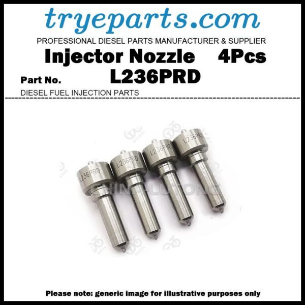 4Pcs Diesel Fuel Injector Nozzle Tip L236PRD for Mercedes Benz W204 S204 C200 C220 CDI EJBR04201D