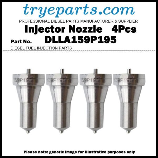 4 Diesel Fuel Injector Nozzle Tip 129906-53000 DLLA159P195 for Yanmar 4TNV98 4TNV94 729906-53100