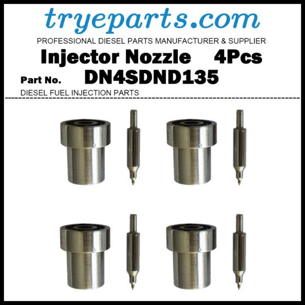 4Pcs Diesel Fuel Injector Nozzle Tips 093400-1350 105000-2120 DN4SDND135 for Toyota 2H 3B B / Toyota Coaster Land Cruiser Dyna