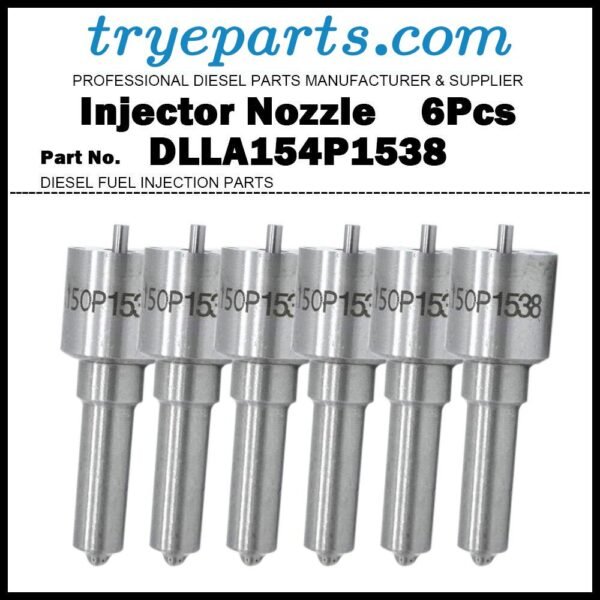 6 Diesel Fuel Injector Nozzle Tip DLLA154P1538 for MERCEDES BENZ ACTROS MP2 MP3 11.9d 0432191242