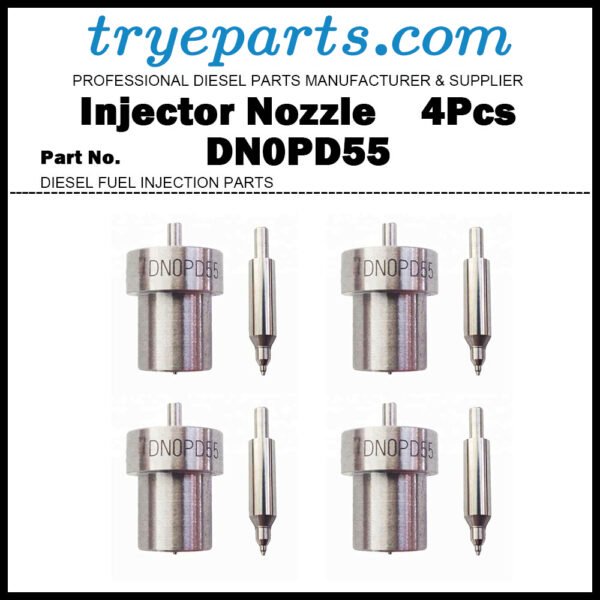 4Pcs Diesel Fuel Injector Nozzle Tips 105007-1250 093400-5550 DN0PD55 16261-53611 for Kubota D905 D1005 D1105 V1205 V1305 V1505 D1302