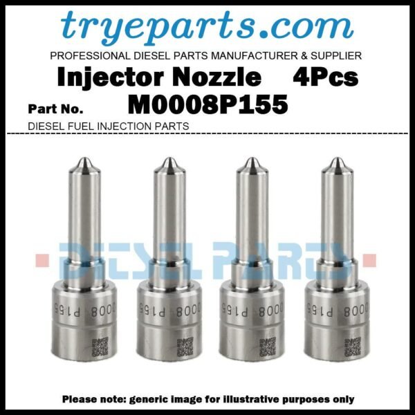 4Pcs Diesel Fuel Injector Nozzle Tip M0008P155 for Renault Nissan 1.5 dCi A2C59513484 166008052R