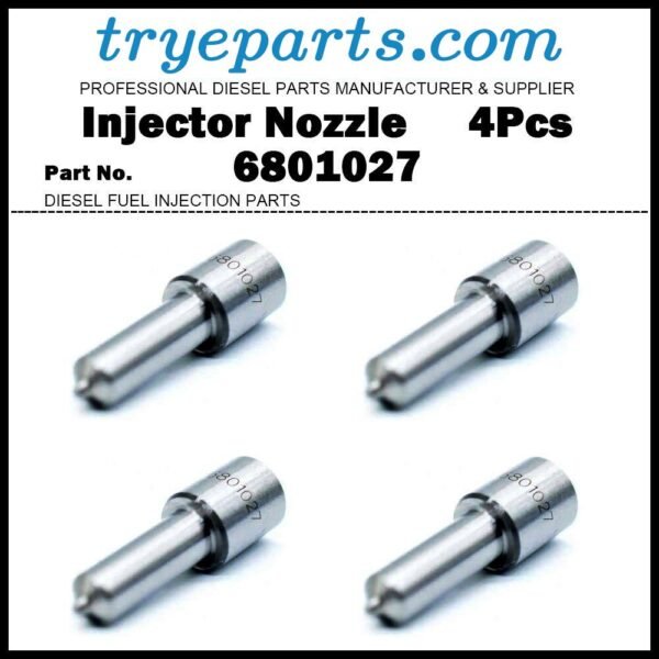 4Pcs Diesel Fuel Injector Nozzle Tip 6801027 3637319M1 for Perkins AT4.236 2645K002 4W-2955
