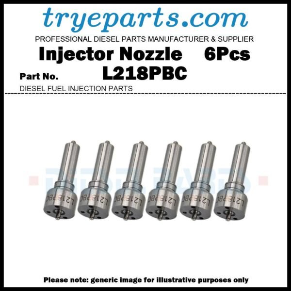 6Pcs Diesel Fuel Injector Nozzle Tip L218PBC for John Deere 6125H RE517660 RE517661 BEBE4B17101