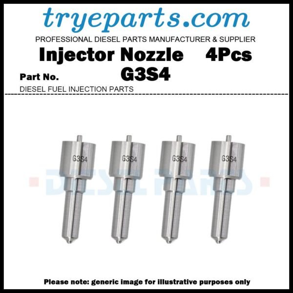 4Pcs Diesel Fuel Injector Nozzle Tips G3S4 for Mitsubishi ASX Evolution 1.8 Di-D 4N13 /  Outlander 2.2 Di-D 4N14 / 1465A323 295050-0120 295050-0121 295050-0122 295050-0123