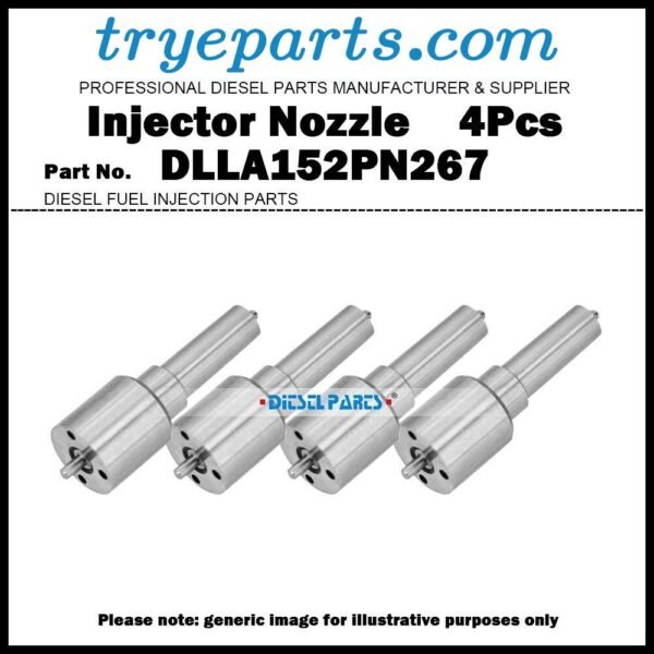 4Pcs Diesel Fuel Injector Nozzle Tip DLLA152PN267 for KOMATSU 4D95LE 6204113101 6204113100