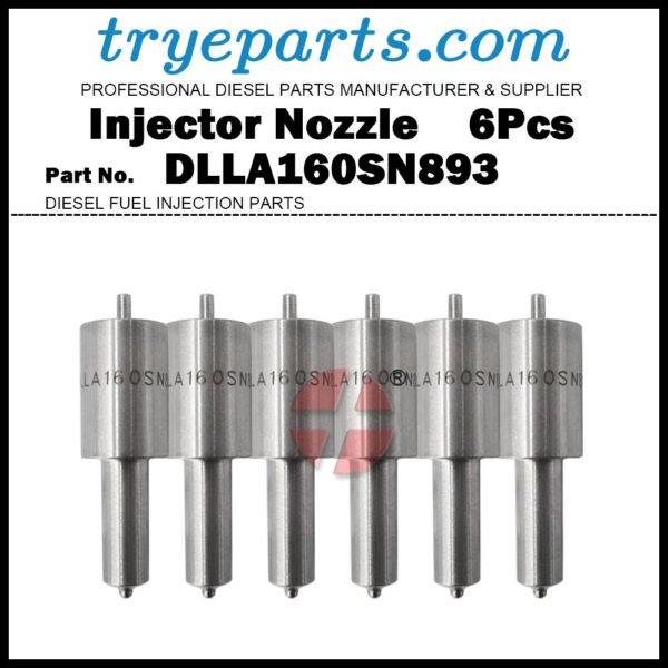6Pcs Diesel Fuel Injector Nozzle Tips 105015-8930 DLLA160SN893 for MITSUBISHI Fuso Fighter FK 6D16 6D17 105110-7062 ME076952 105101-7291 ME076742