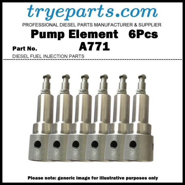 6Pcs Pump Element A771 Plunger and Barrel 131153-9220 for CAT 320 6AD/105L S6K-T Diesel Fuel Engine Pump Parts