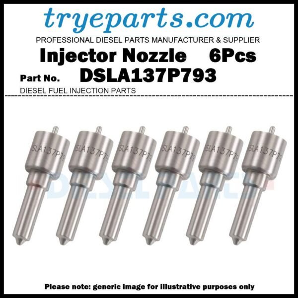 6x Diesel Fuel Injector Nozzle Tip F000430900 DSLA137P793 for MWM X10 / 4.10 TCA / 6.10 TCA