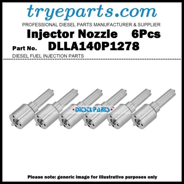 6x Diesel Fuel Injector Nozzle DLLA140P1278 for RENAULT MAGNUM 400/440/480 12.0L