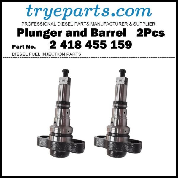 2Pcs Plunger and Barrel Assy 2455-159 2418455159 for 1994-1998 Dodge Cummins 5.9L Diesel Fuel Engine Pump Parts