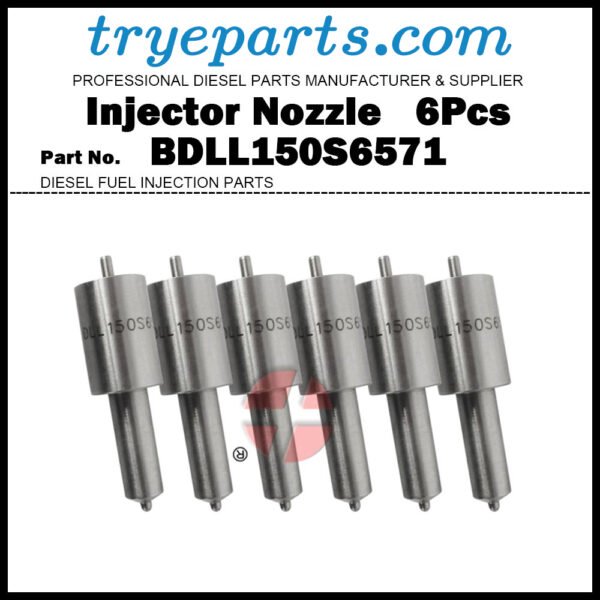 6Pcs Fuel Injector Nozzle Tips 093400-1050 81825598 D0NN9E527A DLL150S6571 for Fordson Major Power Major Super Major New Holland 3000 4000 5000 4110 4330 43405340 3400 3500 4400 4500