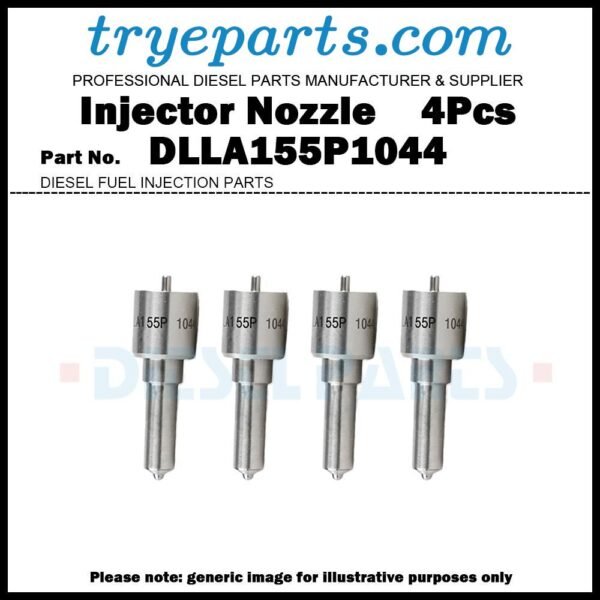 4Pcs Diesel Fuel Injector Nozzle Tips 093400-1044 DLLA155P1044 for HINO 300 Series/Dutro TOYOTA Dyna 4.0d N04C 23670-E0091 095000-6520 23670-79026 23670-79027 23670-78120