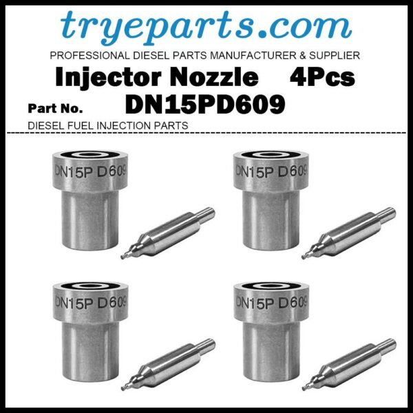 4Pcs Diesel Fuel Injector Nozzle 093400-6090 DN15PD609 ND-DN15PD609 for Mitsubishi Lancer Galant 2.0D 2.0TD / Engine 4D68 4D68T / Nozzle Holder 093500-5450 MD165282
