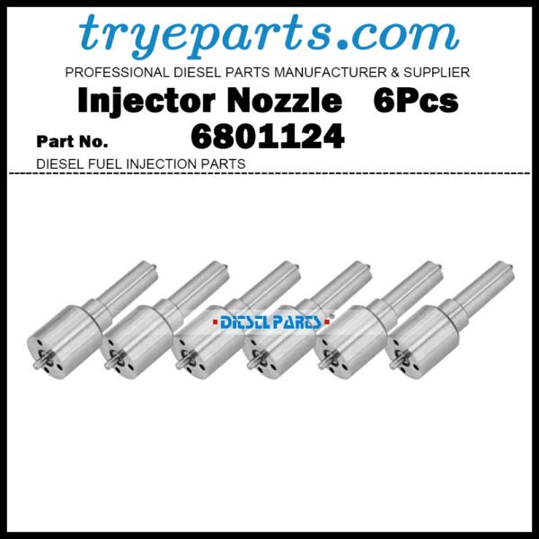 6x Fuel Injector Nozzle Tips 6801124 3919312 for CUMMINS 6BT 5.9L Komatsu PC150-5 6760419