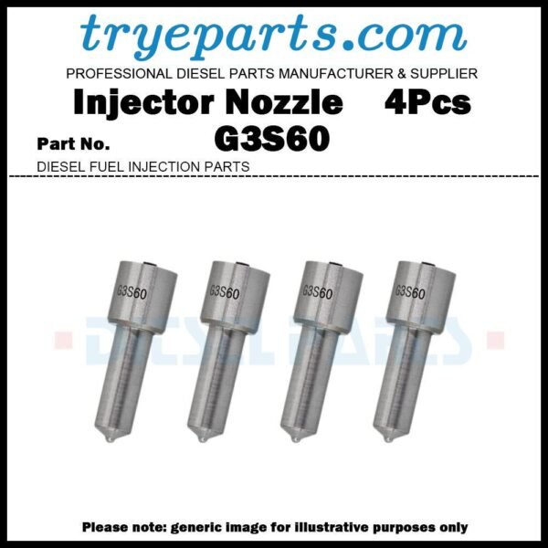 4x Diesel Fuel Injector Nozzle Tip G3S60 for ISUZU N F Series 4HK1 6HK1 295050-1290 8-98207435-0