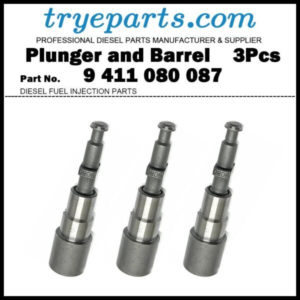 3Pcs Plunger and Barrel Assy 9411080087 for Yanmar 1030 1040 1050 BT33 BTD22 BTD33 Diesel Fuel Engine Pump Parts