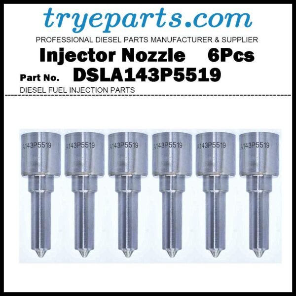 6x Diesel Fuel Injector Nozzle Tip DSLA143P5519 for 2003-2004.05 Dodge Ram 5.9L 0445120255