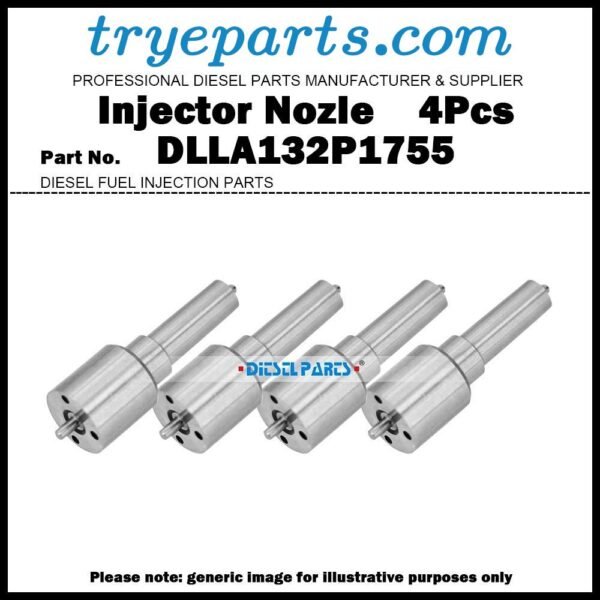 4Pcs Diesel Fuel Injector Nozzle Tips DLLA132P1755 0433172074 for Case Farmall 80 3.9L