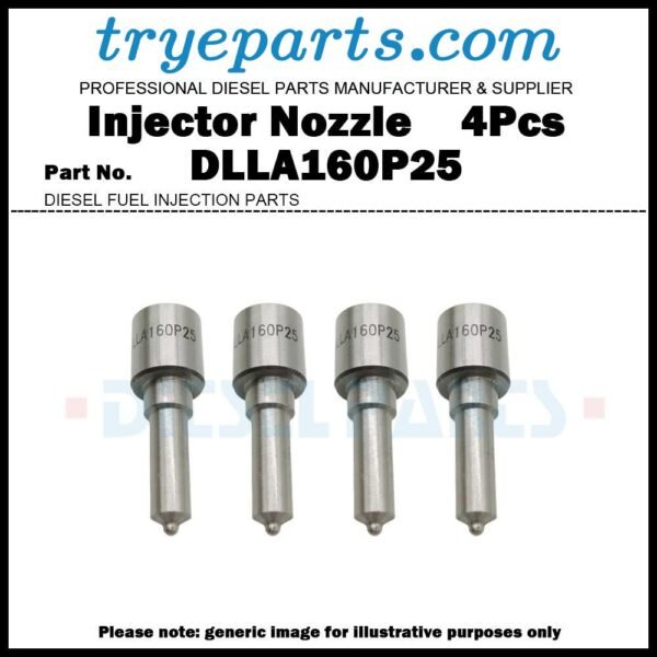 4Pcs Diesel Fuel Injector Nozzle Tips 093400-5250 DLLA160P25 for Mitsubishi Fuso Canter 4D31 4D31T 4D32 / Injector 093500-3270 ME016302