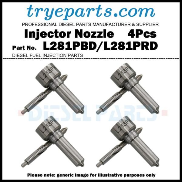 4Pcs Diesel Fuel Injector Nozzle Tips L281PBD L281PRD for KIA Bongo K2900 2.9d J3 EJBR05501D 33800-4X450 33801-4X450