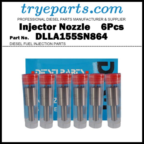 6Pcs Diesel Fuel Injector Nozzle Tips DLLA155SN864 105015-8640 NP-DLLA155SN864 for ISUZU GIGA Forward 6SD1 105101-6301 1153002631