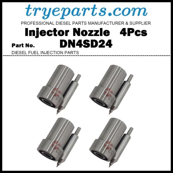 4Pcs Diesel Fuel Injector Nozzle Tips 0434250014 105000-1130 DN4SD24 DN4SD24ND8 fit Toyota Land Cruiser Dyna Hiace Coaster Toyoace Nissan Komatsu Isuzu Hino