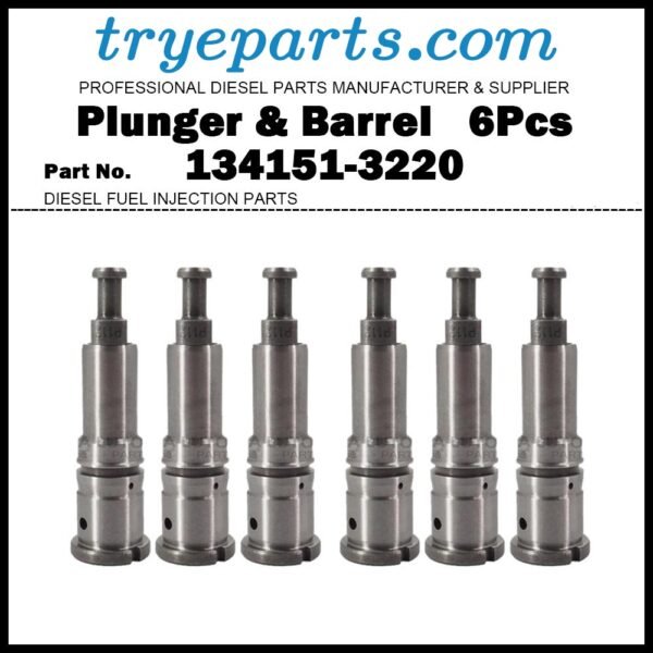 6Pcs Plunger and Barrel Assembly P112 134151-3220 9413610442 for NISSAN DIESEL Big Thumb PD6 PF6 PE6 PE6T PF6T PF6TC