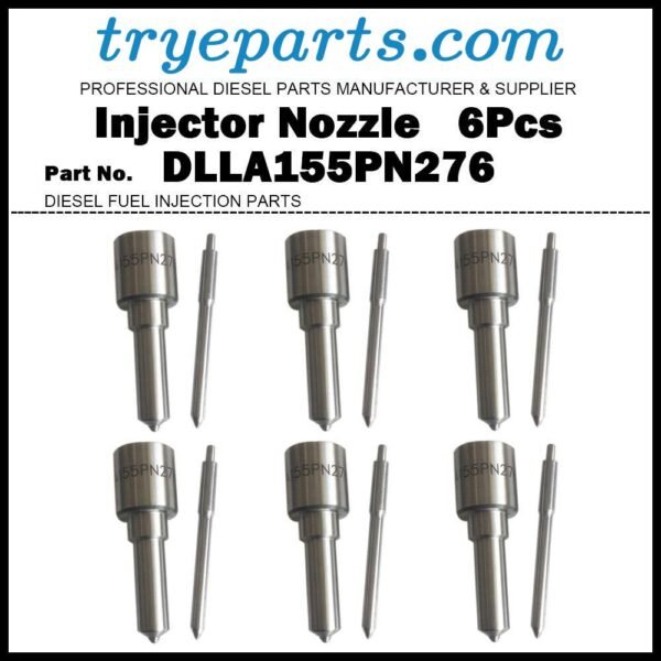 6Pcs Diesel Fuel Injector Nozzle Tip 105017-2760 DLLA155PN276 for MITSUBISHI S6K-T CAT 320B