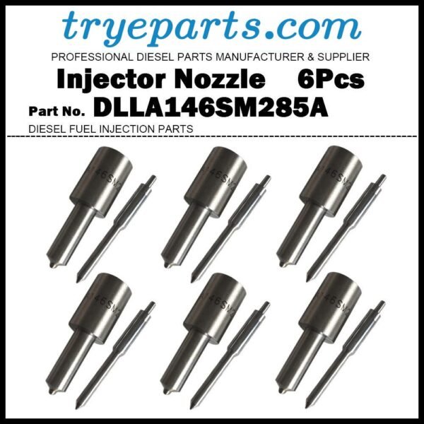 6Pcs Fuel Injector Nozzle DLLA146SM285A 105025-2850 9432612648 for DAEWOO DE12