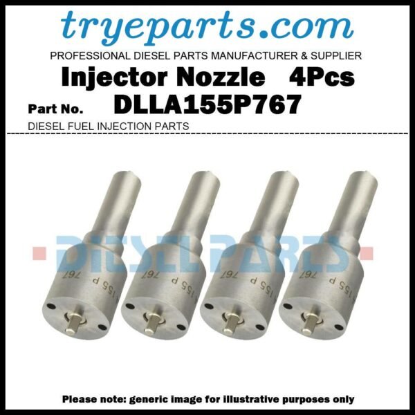 4Pcs Diesel Fuel Injector Nozzle Tip DLLA155P767 for Hino 300 Toyota Dyna 4.6D S05C 23670-78010