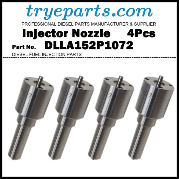 4x Fuel Injector Nozzle Tips DLLA152P1072 093400-1072 for ISUZU D-MAX 3.0D 4JJ1 095000-5430 8-98055862-0 8-97311372-0 095000-8340 8-98106693-0 8-98106693-2 8-98106693-3 095000-6100 8-98055862-3 8-97311372-4