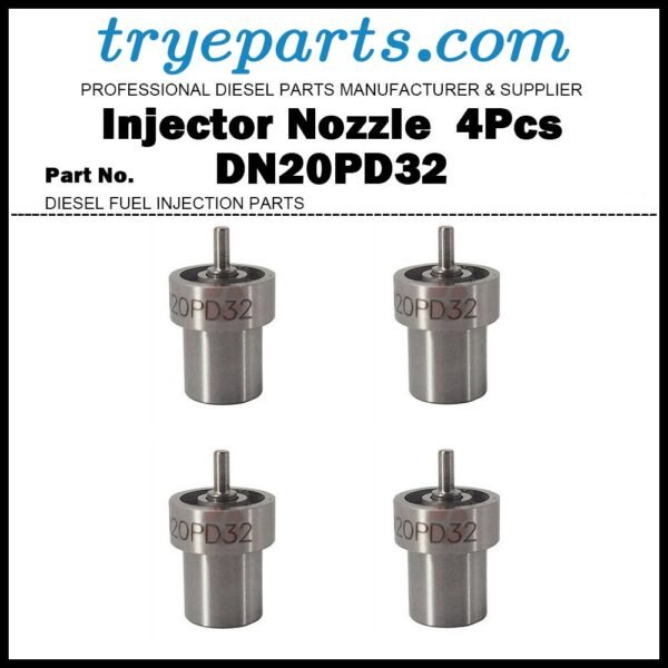 4Pcs Diesel Fuel Injector Nozzle Tips 093400-5320 DN20PD32 for TOYOTA 1C 1CL 2C 2CT 2CTL 2CTLC 2CL 3CT 3CTE / 23600-64050 23600-69055 23600-19015 23600-64090 23600-19015 23600-17040 23600-18020 23600-69085 23600-19045 23600-19025 23600-64130 23600-69135