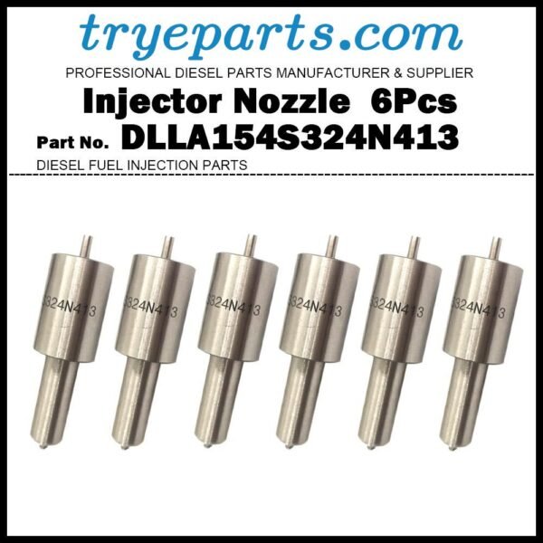 6Pcs/Set Diesel Fuel Injector Nozzle Tips 105015-4130 NP-DLLA154S324N413 DLLA154S324N413 for ISUZU Elf Forward 4BD1 6BG1 4BB1 4BG1 6BB1 6BF1