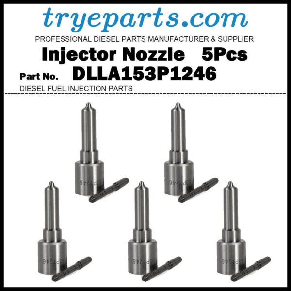 5Pcs Diesel Fuel Injector Nozzle Tip DLLA153P1246 for Sprinter 2.7L A6460700187 A6470700187