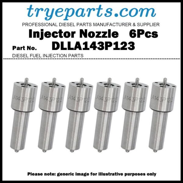 6Pcs Diesel Fuel Injector Nozzle Tip 0433171112 DLLA143P123 for VOLVO PENTA 848799 3803254