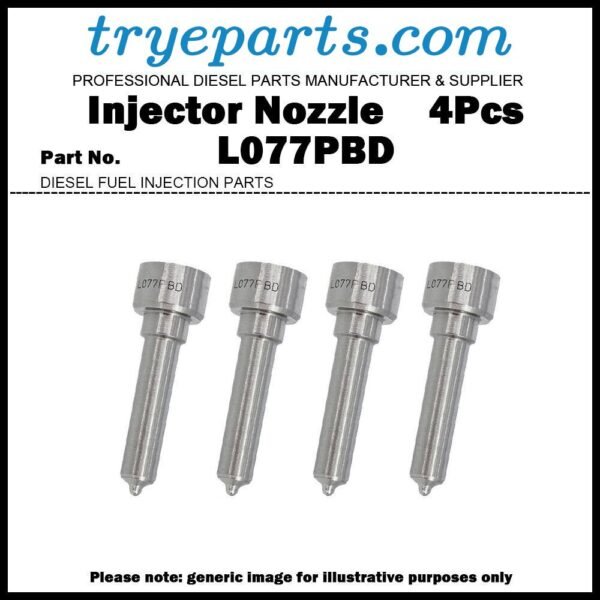 4x Diesel Fuel Injector Nozzle Tip L077PBD for 2000-06 Ford Transit 2.4 TDi TDe RMYC1Q-9K546-CG