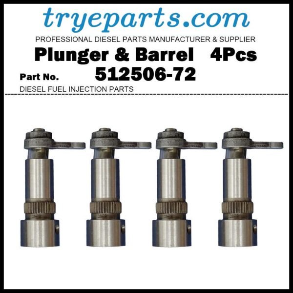 4Pcs Plunger & Barrel Assy 512506-72 D9NN9D524AA for Ford 5610 5900 6600 6610 6700 Diesel Fuel Engine Pump Parts