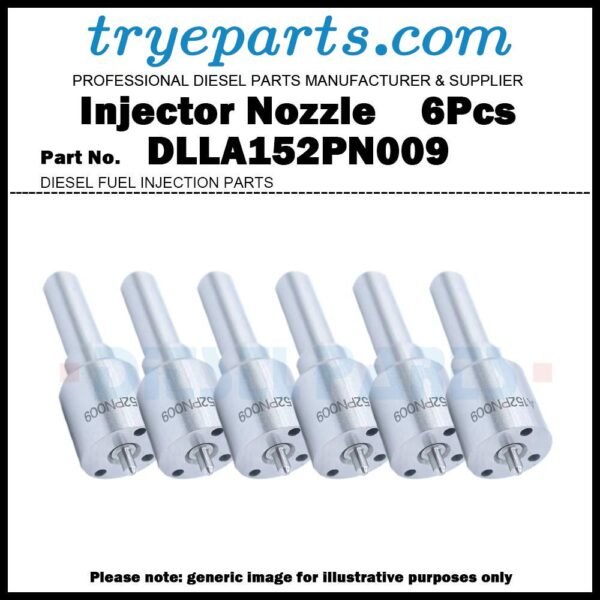 6Pcs Diesel Fuel Injector Nozzle Tips 105017-0090 6207113130 DLLA152PN009 for Komatsu D31P EG85-1 GD305A-1 PC100-3 PC150-3 PC200-5 PC220-5C WA120 WA180-1 / Engine S6D95L 6D95L
