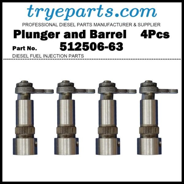 4Pcs Pump Element Plunger 512506-63 D4NN9D524B 503666 for Simms Minimec P5319 Diesel Fuel Engine Pump Parts
