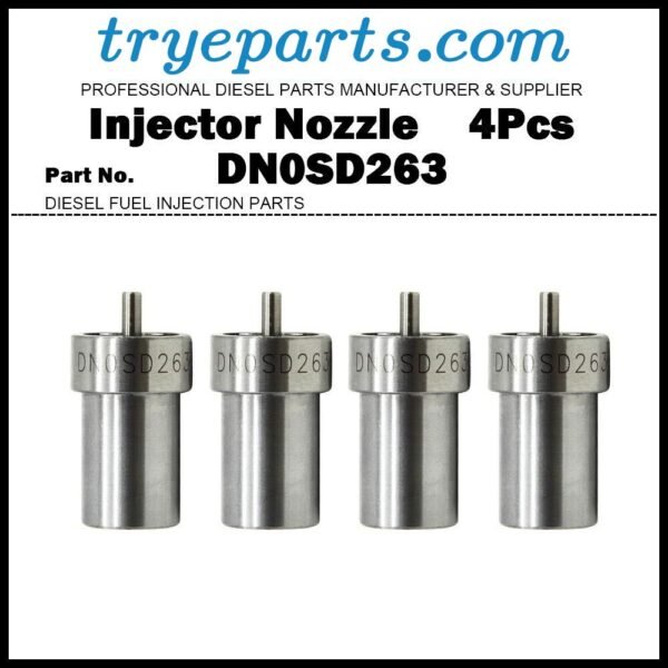 4Pcs Diesel Fuel Injector Nozzle Tip DN0SD263 0434250125 for LAND ROVER RANGE ROVER I 2.4/2.5TD