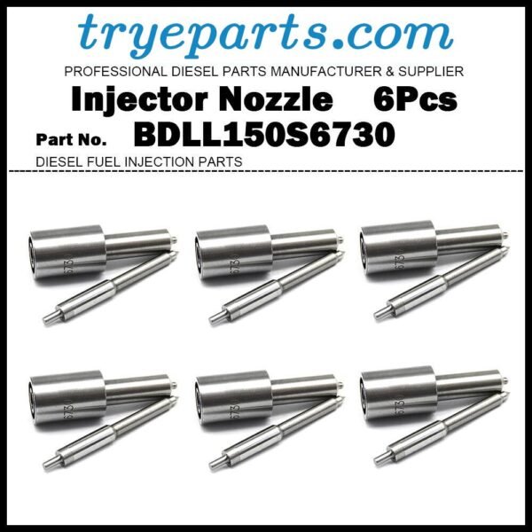 6Pcs Injector Nozzle 2646844 5621777 2645C612 BDLL150S6730CF DLLA150S6730CF for PERKINS A6.354.4