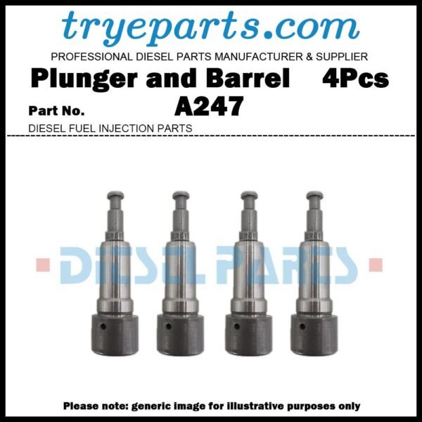 4Pcs Pump Element A247 Plunger and Barrel Assembly A247 131154-0520 9443611037 for ISUZU 4BG1