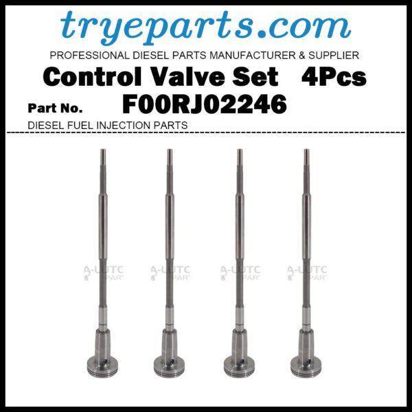 4Pcs Common Rail Fuel Injector Control Valve Set F00RJ02246 for Mitsubishi Canter 3.0d 4M42 7th Generation 3C11 3C15 0445120073 0986435550 ME194299