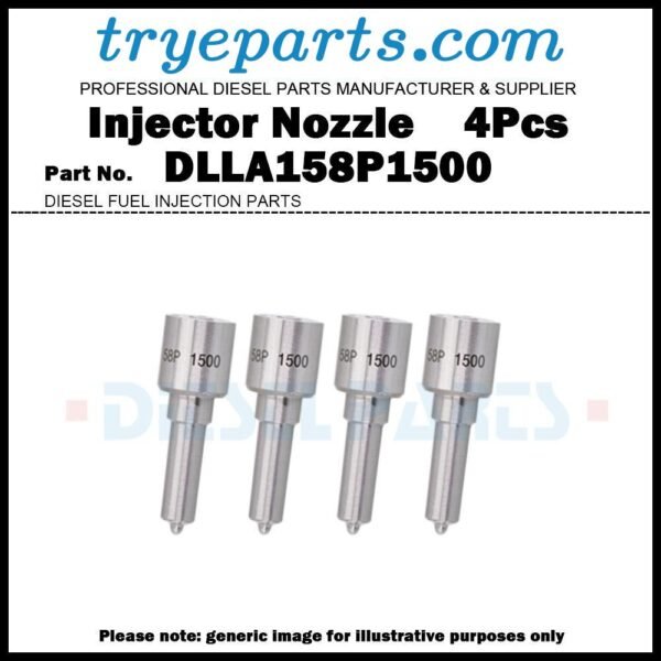 4x Diesel Fuel Injector Nozzle Tip DLLA158P1500 for 06-07 Chevy GMC LBZ 6.6L 0445120042 97780358