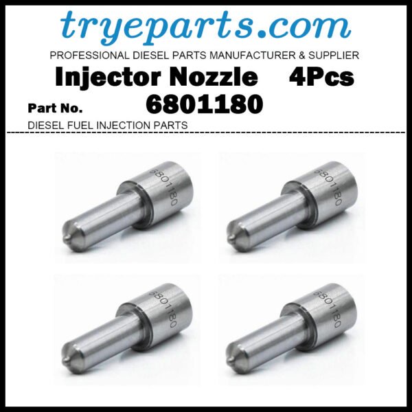 4x Diesel Fuel Injector Nozzle Tips 6801180 for Massey Ferguson 275 283 290 5275 5285 5290 / Perkins P4000 P4001