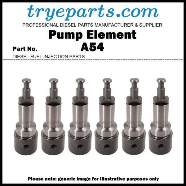 6Pcs Pump Element A54 131151-3920 Plunger & Barrel for HINO 500 H07C H07CT H07D Diesel Fuel Engine Pump Parts